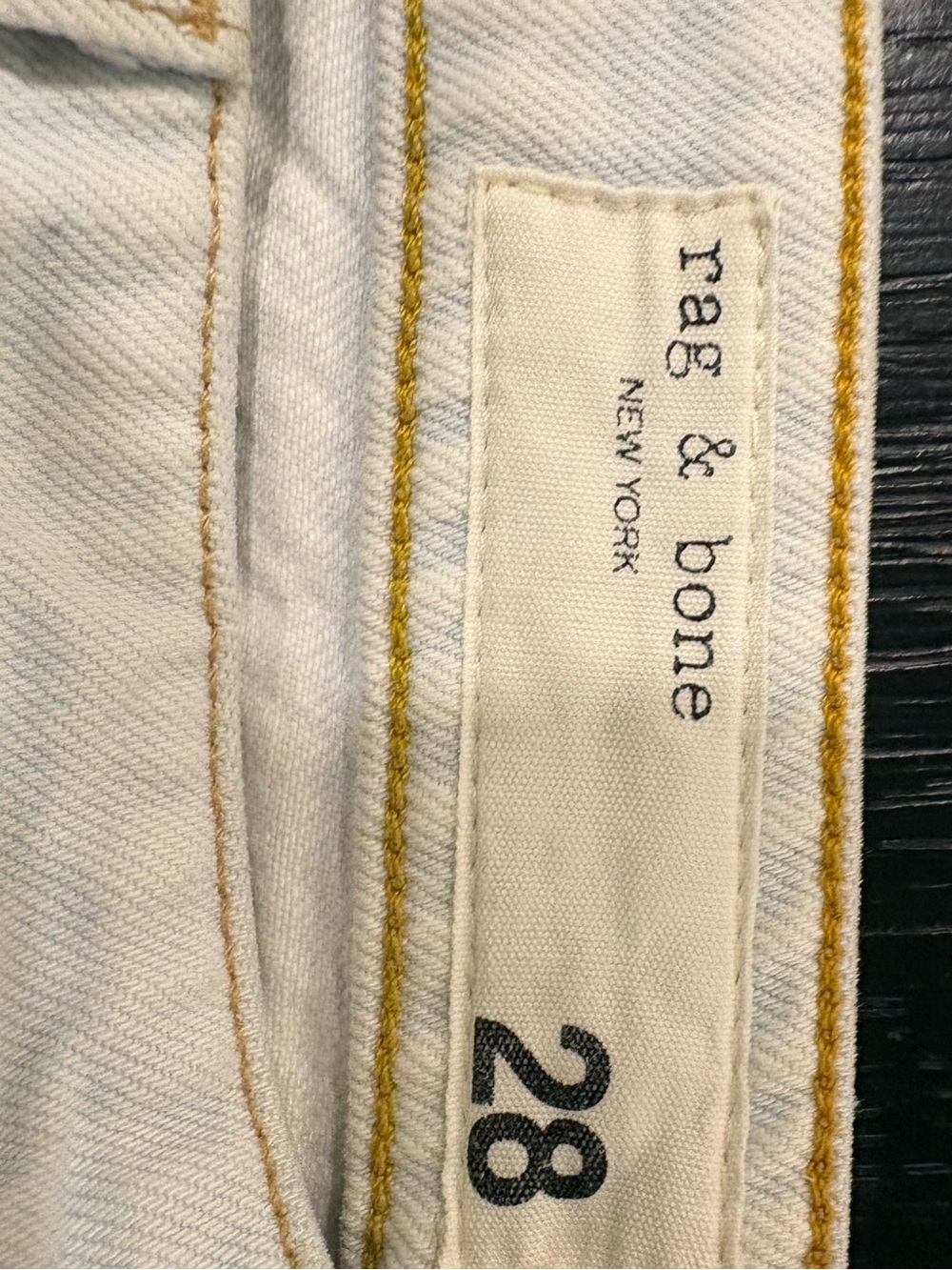 Rag & bone Women’s High-Waisted Wide Ankle Jeans - in Ditch Plains - Picture 6 of 7